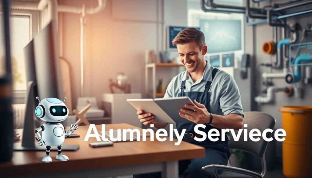 AI customer service chatbot for plumbers